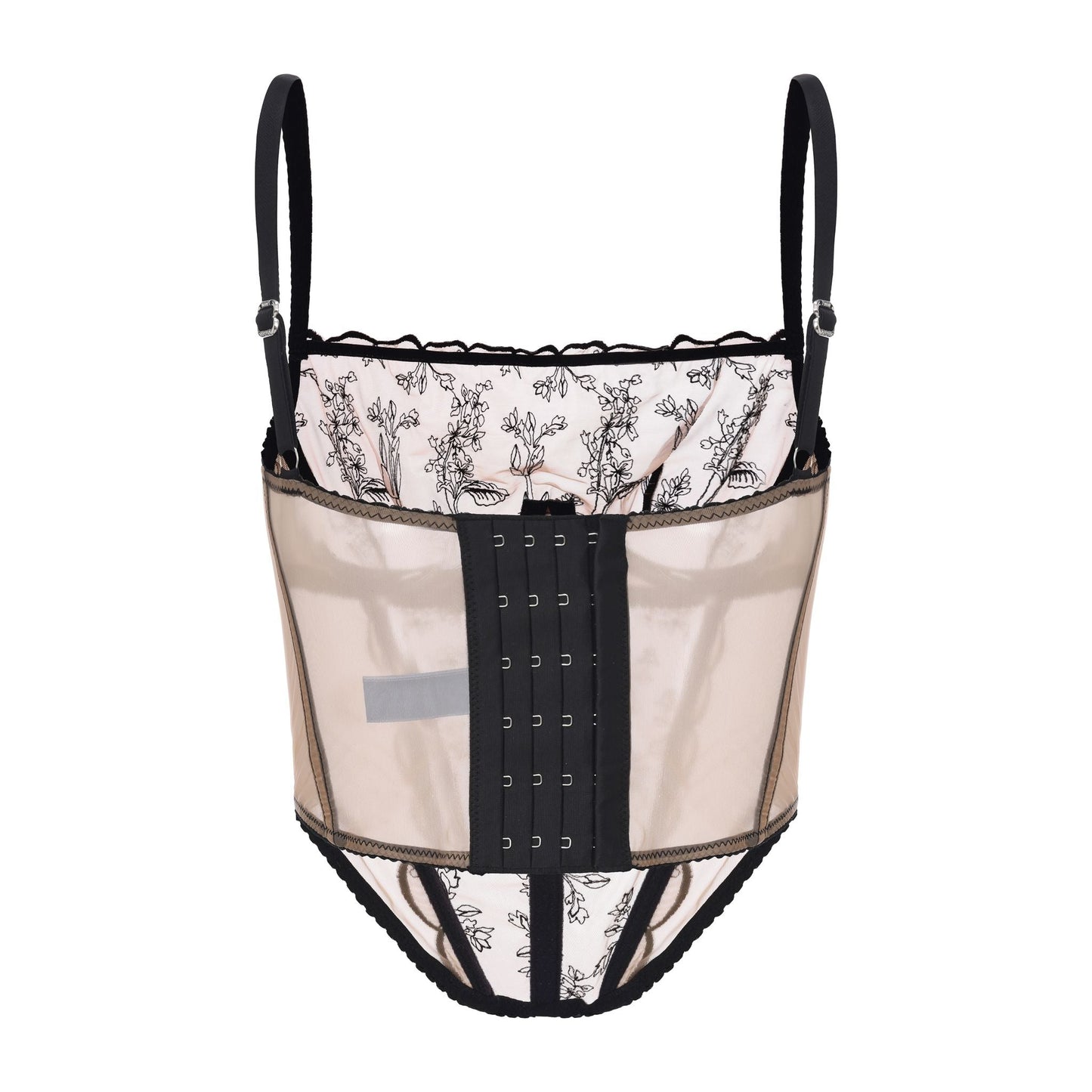 Embroidered Bustier on Jelly Fabric