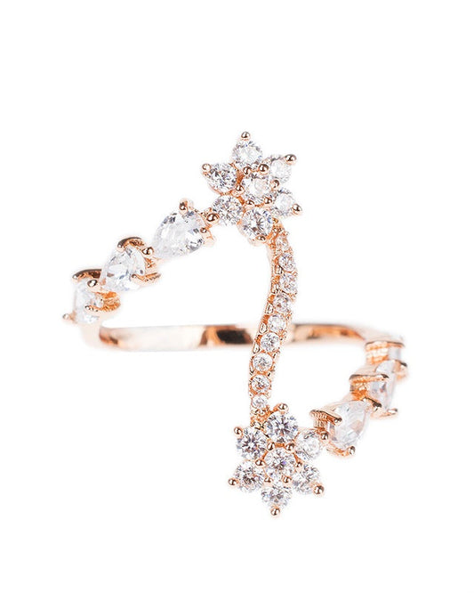 Jardin Floral CZ Statement Ring