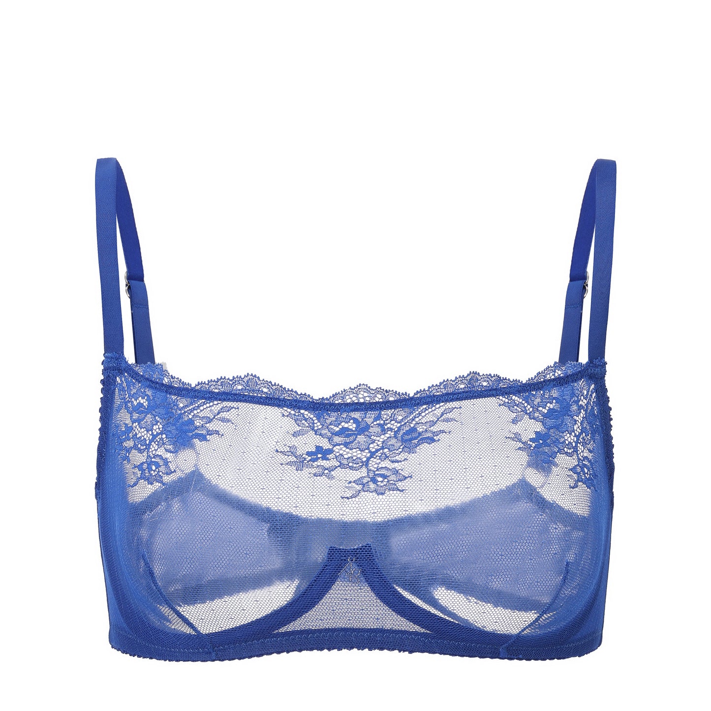 Full Coverage Sheer Lace Underwire Bra