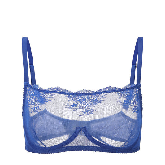 Full Coverage Sheer Lace Underwire Bra
