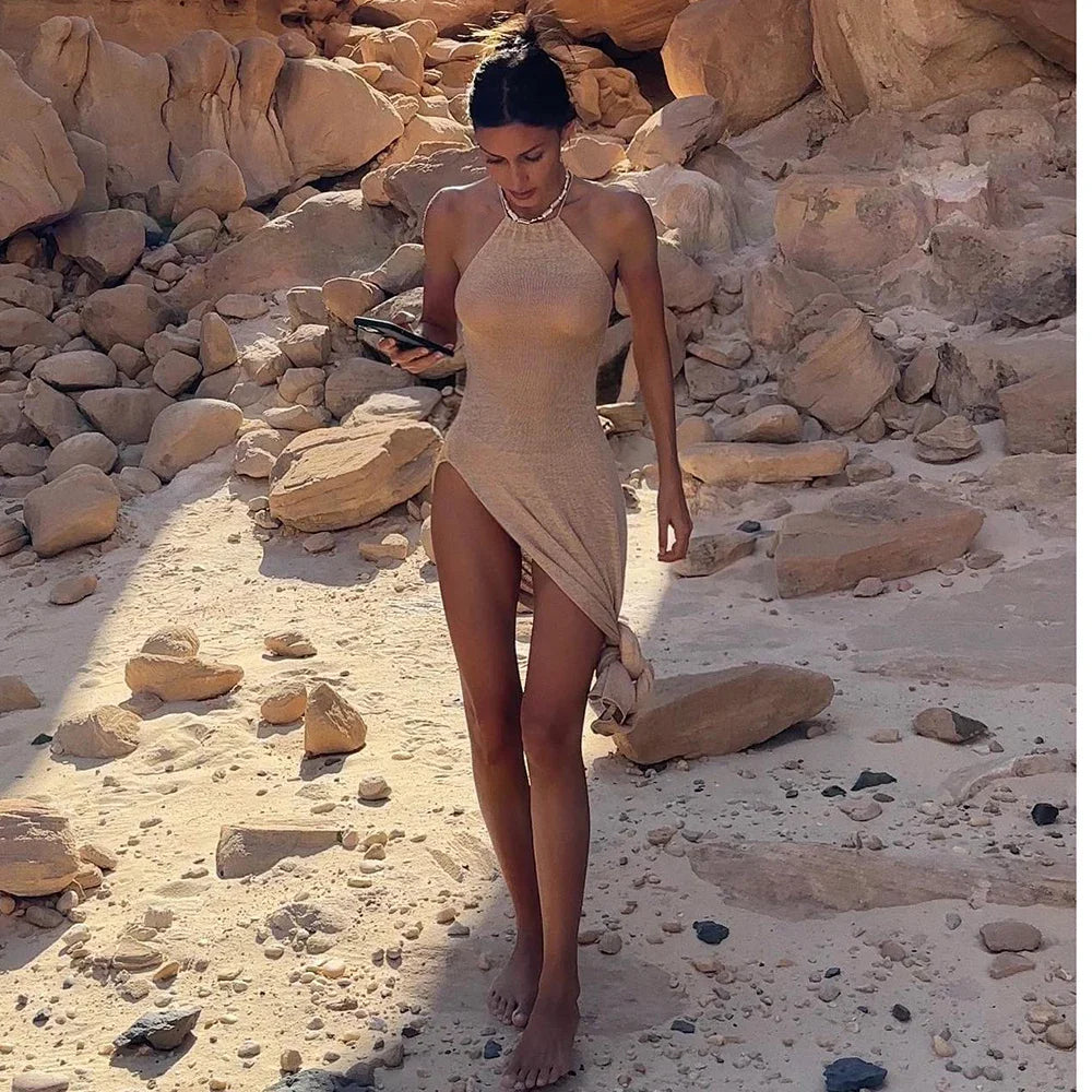 Helena Knitted swimwear Cover Up