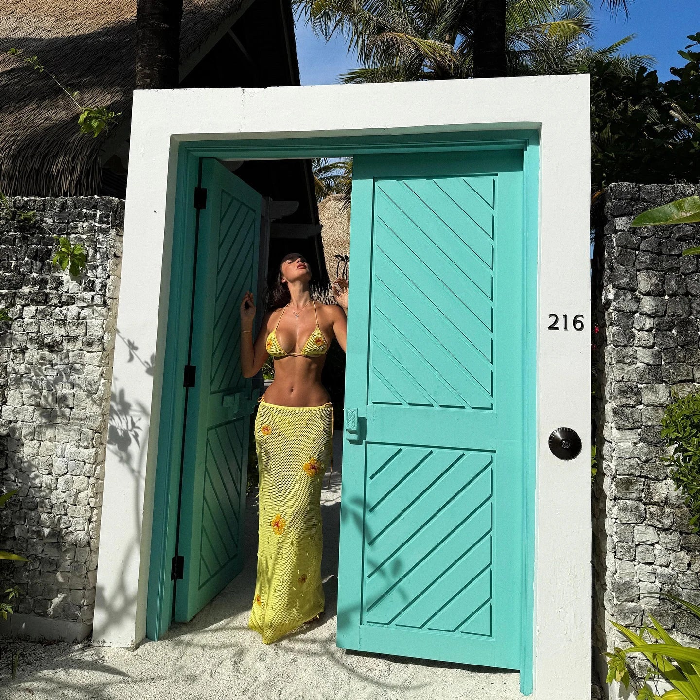 Tropical Sally Three-Piece Swimsuit Set 🌺 Bold, Playful, and Made for Sun-Soaked Days