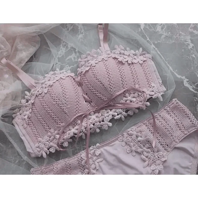 Floral Embroidery Lace Bralette