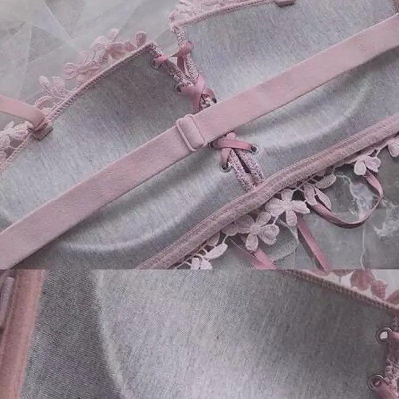 Floral Embroidery Lace Bralette